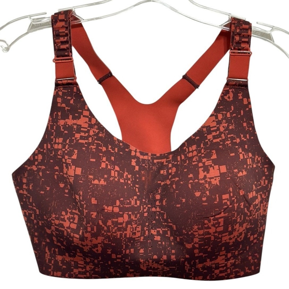 Brooks Dare High-Impact Run Bra Women Rust Adjustable Racerback Activewear  36DD